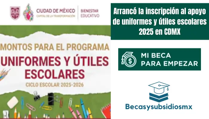 Arrancó la inscripción al apoyo de uniformes y útiles escolares 2025 en CDMX