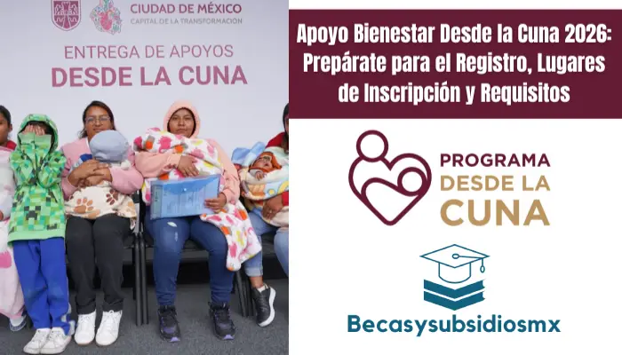 Apoyo Bienestar Desde la Cuna 2026: Prepárate para el Registro, Lugares de Inscripción y Requisitos