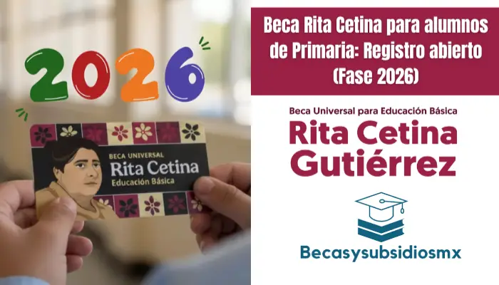Beca Rita Cetina para alumnos de Primaria: Registro abierto (Fase 2026)