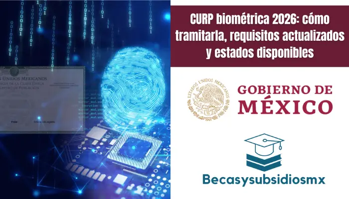 CURP biométrica 2026: cómo tramitarla, requisitos actualizados y estados disponibles