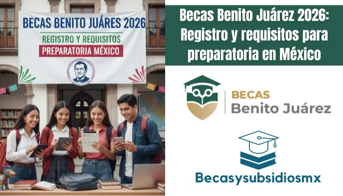 Becas Benito Juárez 2026: Registro y requisitos para preparatoria en México