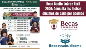 Beca Benito Juárez Abril 2026: Consulta las fechas oficiales de pago por apellido