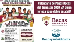 Calendario de Pagos Becas del Bienestar 2026: ¿A quién le toca pago doble en abril?