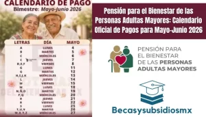 Pensión para el Bienestar de las Personas Adultas Mayores: Calendario Oficial de Pagos para Mayo-Junio 2026
