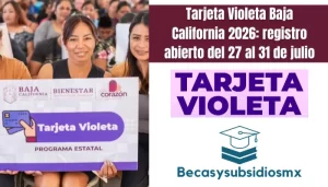 Tarjeta Violeta Baja California 2026: registro abierto del 27 al 31 de julio