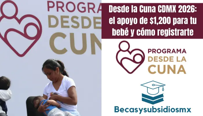 Desde la Cuna CDMX 2026: el apoyo de $1,200 para tu bebé y cómo registrarte