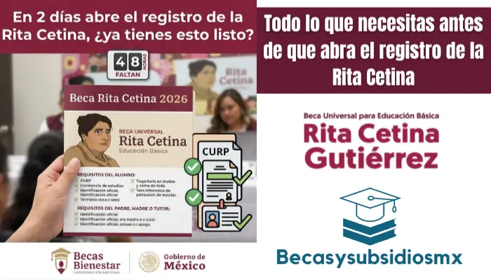 Todo lo que necesitas antes de que abra el registro de la Rita Cetina